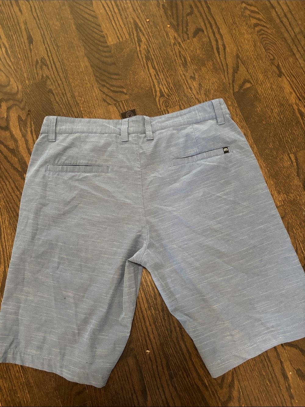 Travis Mathew Light Blue Flat Front Men's Shorts - Picture 4 of 6